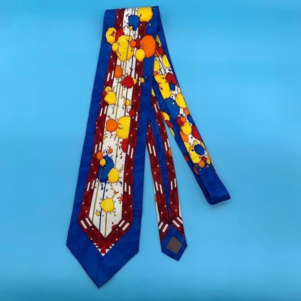 Rush Limbaugh No Boundaries Paint Splatter 100% Silk Men's Classic Neck Tie